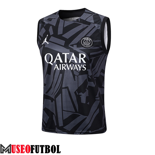 Chalecos De Futbol Jordan PSG Negro/Gris 2023/2024