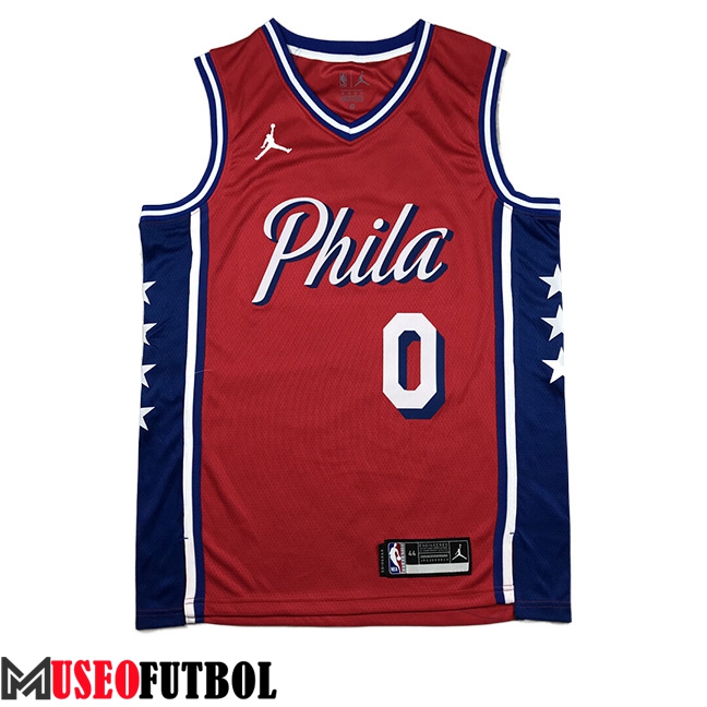 Camisetas Philadelphia 76ers (MAXEY #0) 2023/24 Rojo