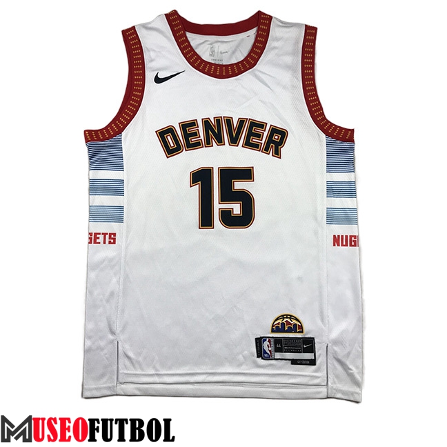 Camisetas Denver Nuggets (JOKIC #15) 2023/24 Blanco