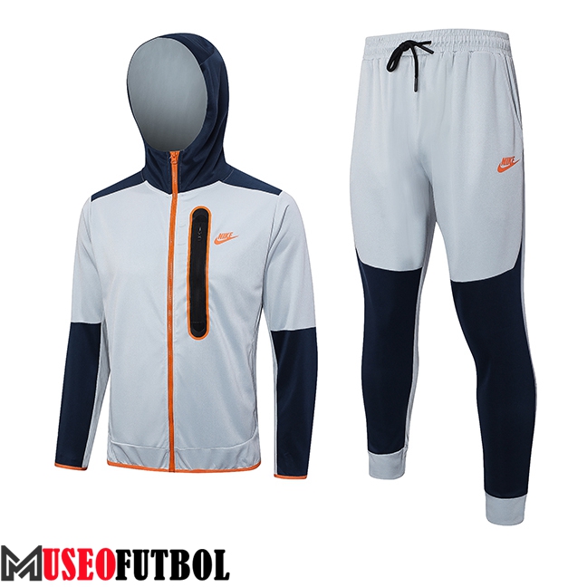 Chaqueta Con Capucha Chandal Rompevientos Chaqueta Nike Gris 2023/2024