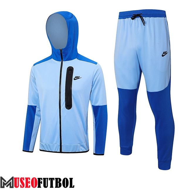 Chaqueta Con Capucha Chandal Rompevientos Chaqueta Nike Azul Claro 2023/2024