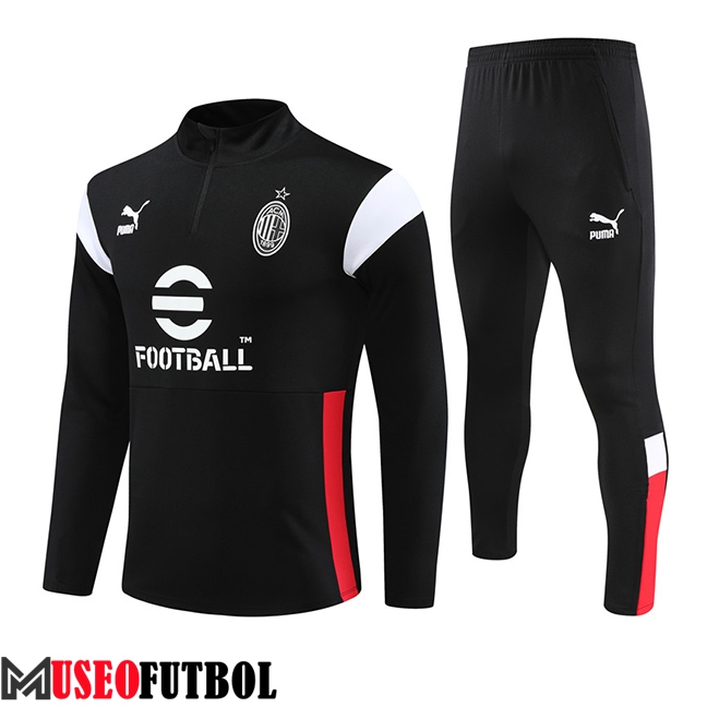 Chandal Equipos De Futbol AC Milan Negro 2023/2024