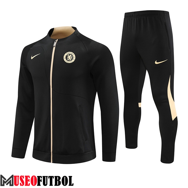 Chandal Equipos De Futbol - Chaqueta FC Chelsea Negro 2023/2024