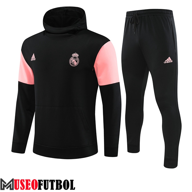 Chaqueta Con Capucha Chandal Real Madrid Negro 2023/2024 -02