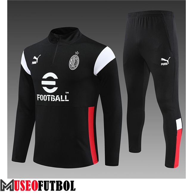 Chandal Equipos De Futbol AC Milan Ninos Negro 2023/2024