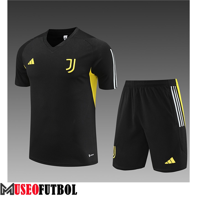 Camiseta Entrenamiento + Cortos Juventus Ninos Negro 2023/2024