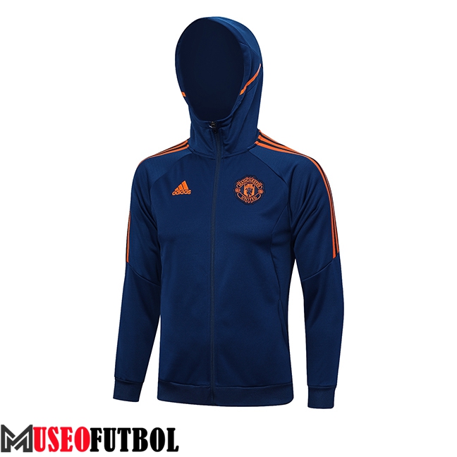 Chaqueta Con Capucha Manchester United Azul marino 2023/2024