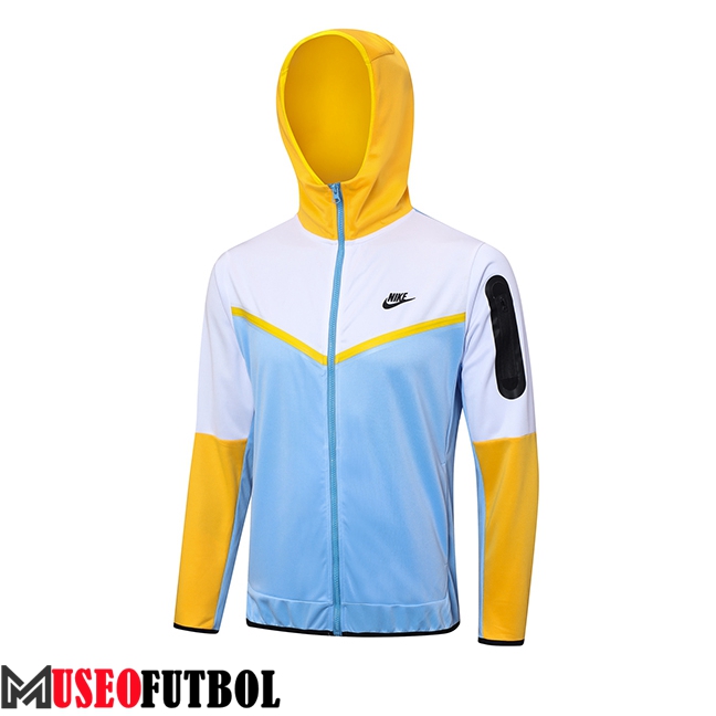 Chaqueta Con Capucha Nike Azul/Blanco/Amarillo 2023/2024