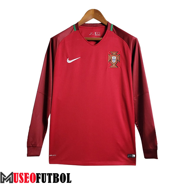 Camisetas De Futbol Portugal Retro Primera Manga Larga 2016/2017