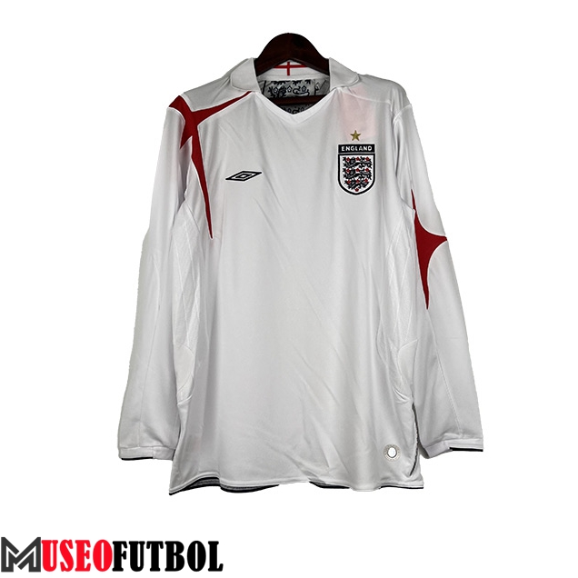 Camisetas De Futbol Inglaterra Retro Primera Manga Larga 2006/2007