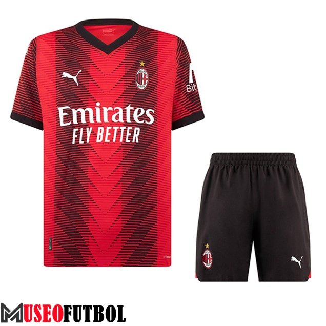 Camisetas Futbol AC Milan Primera + Cortos 2023/2024