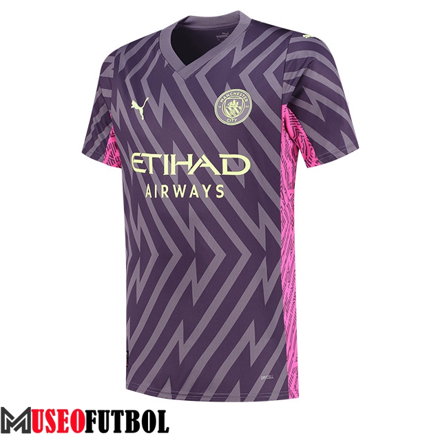 Camisetas De Futbol Manchester City Portero Violeta 2023/2024