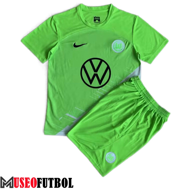 Camisetas De Futbol Vfl Wolfsburg Ninos Primera 2023/2024