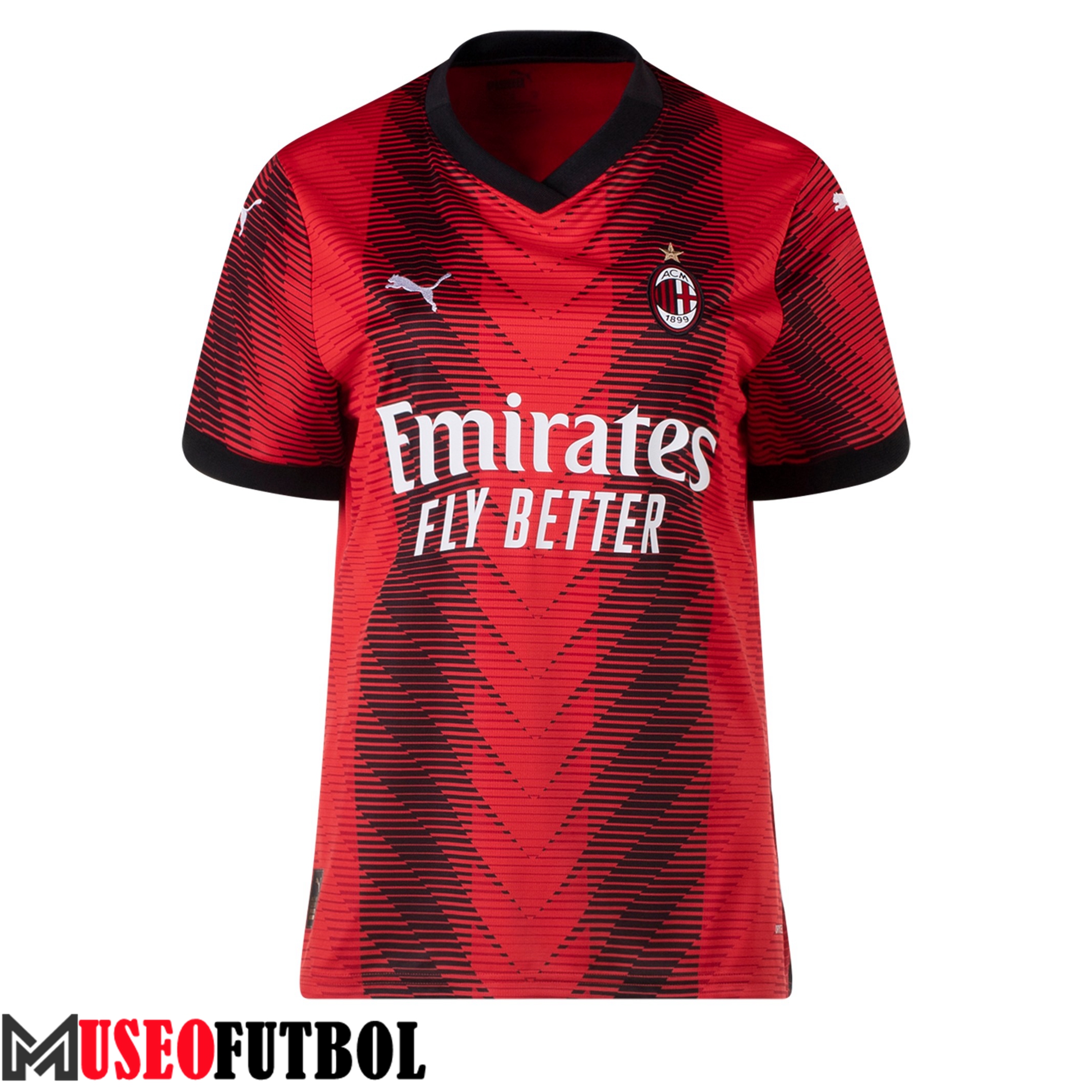 Camisetas De Futbol AC Milan Mujer Primera 2023/2024