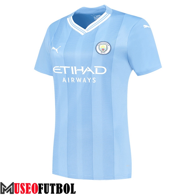 Camisetas De Futbol Manchester City Mujer Primera 2023/2024