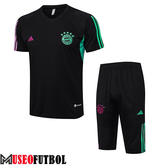 Camiseta Entrenamiento + Cortos Bayern Munich Negro 2023/2024 -04