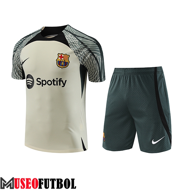 Camiseta Entrenamiento + Cortos Jordan FC Barcelona Verde 2023/2024