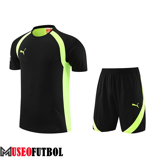 Camiseta Entrenamiento + Cortos Puma Negro 2023/2024