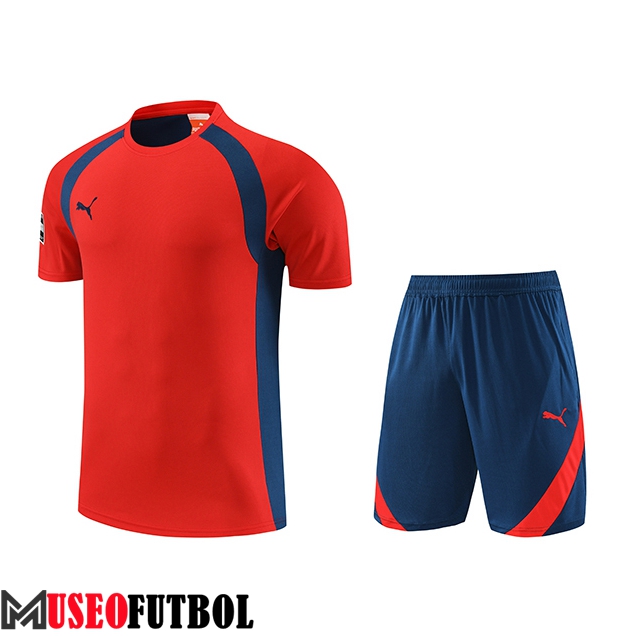 Camiseta Entrenamiento + Cortos Puma Rojo 2023/2024