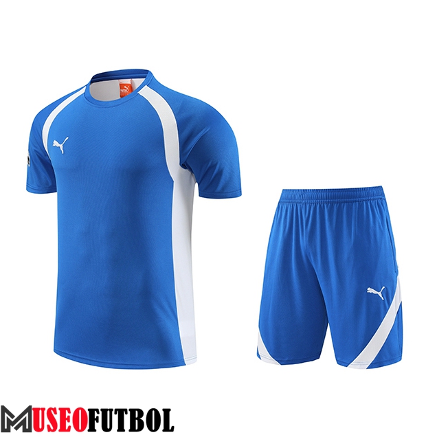 Camiseta Entrenamiento + Cortos Puma Azul 2023/2024