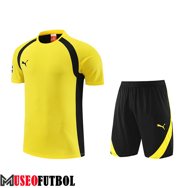 Camiseta Entrenamiento + Cortos Puma Amarillo 2023/2024