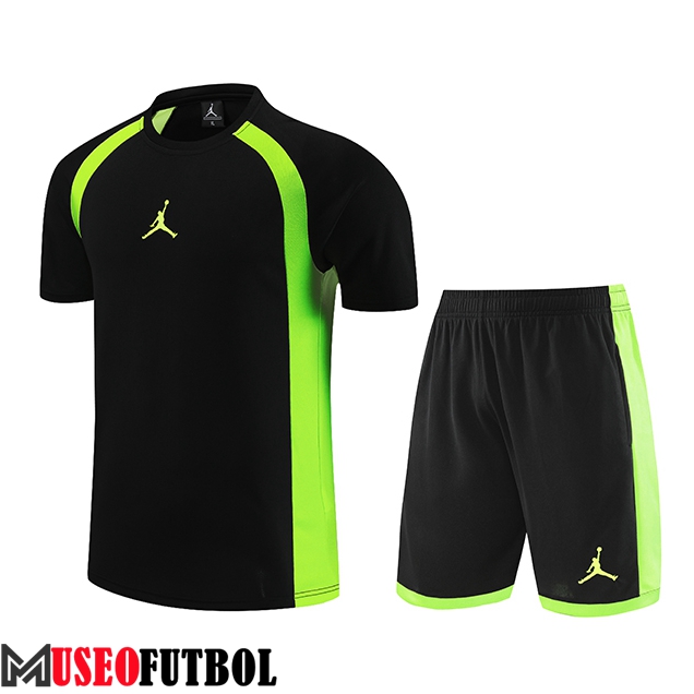 Camiseta Entrenamiento + Cortos Jordan Negro 2023/2024