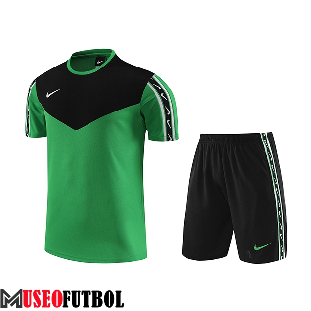 Camiseta Entrenamiento + Cortos Nike Verde 2023/2024