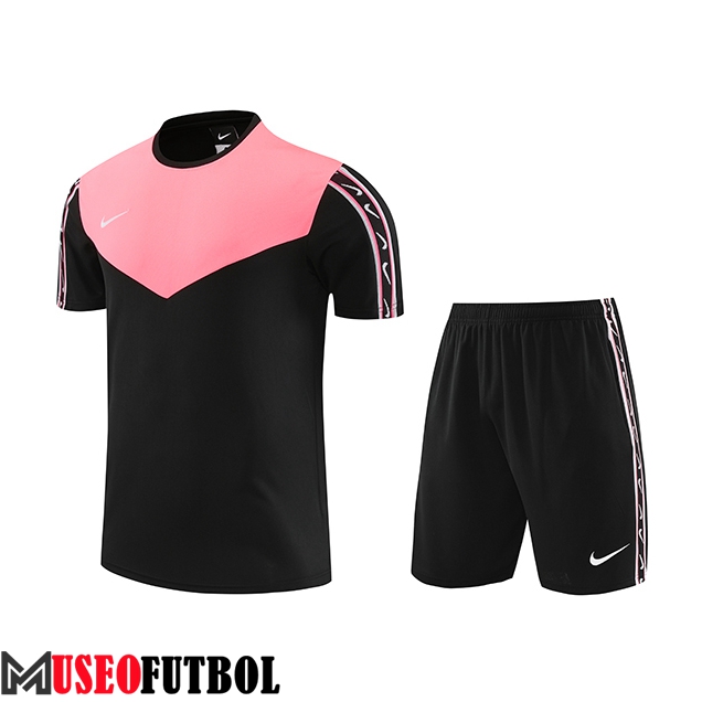 Camiseta Entrenamiento + Cortos Nike Negro/Rosa 2023/2024