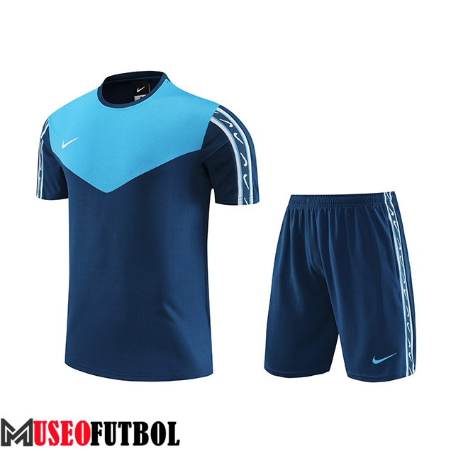 Camiseta Entrenamiento + Cortos Nike Azul 2023/2024