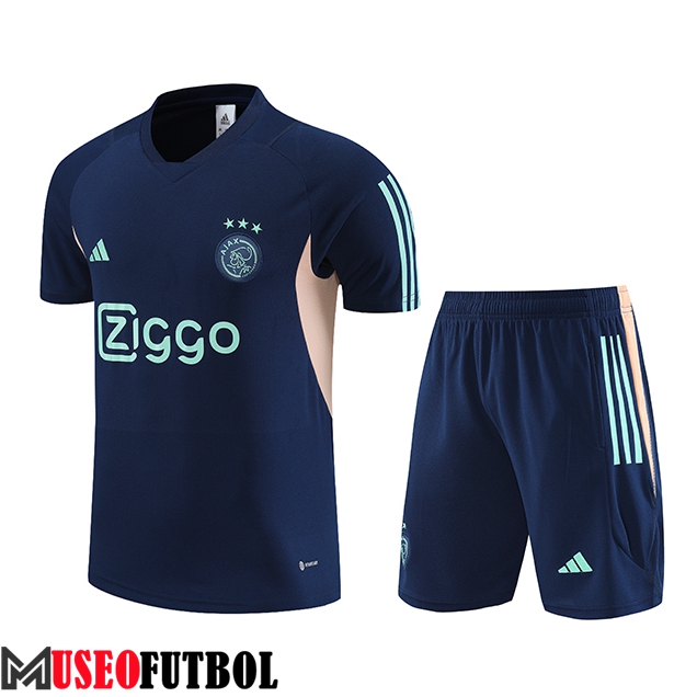 Camiseta Entrenamiento + Cortos Ajax Azul 2023/2024