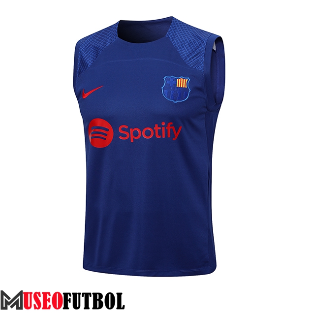 Chalecos De Futbol FC Barcelona Azul 2023/2024 -02