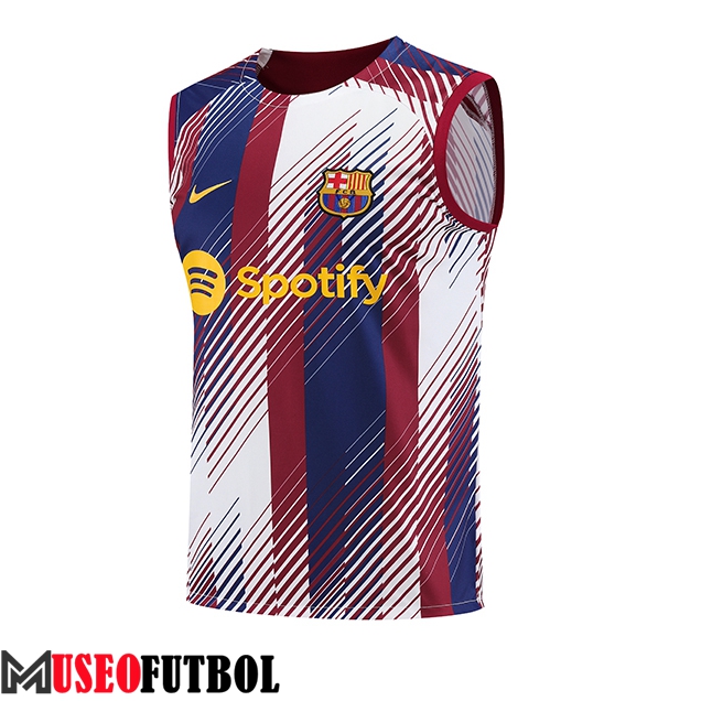 Chalecos De Futbol FC Barcelona Blanco/Azul/Rojo 2023/2024