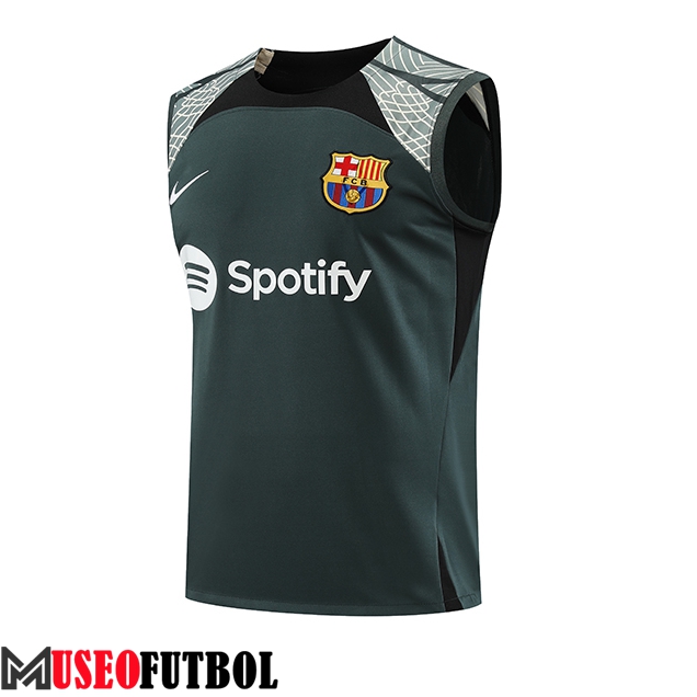 Chalecos De Futbol FC Barcelona Verde 2023/2024 -03