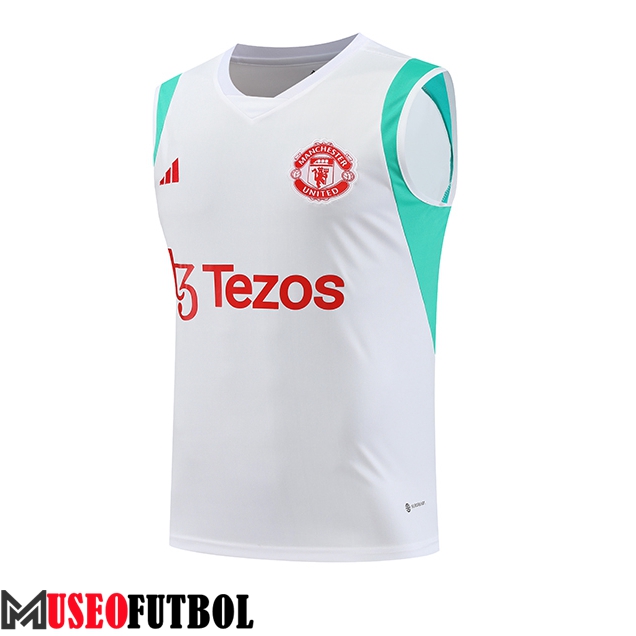 Chalecos De Futbol Manchester United Blanco 2023/2024 -03