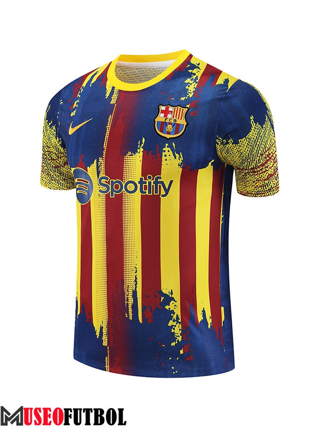 Camiseta Entrenamiento FC Barcelona Rojo/Amarillo 2023/2024