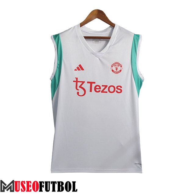 Chalecos De Futbol Manchester United Blanco 2023/2024 -02