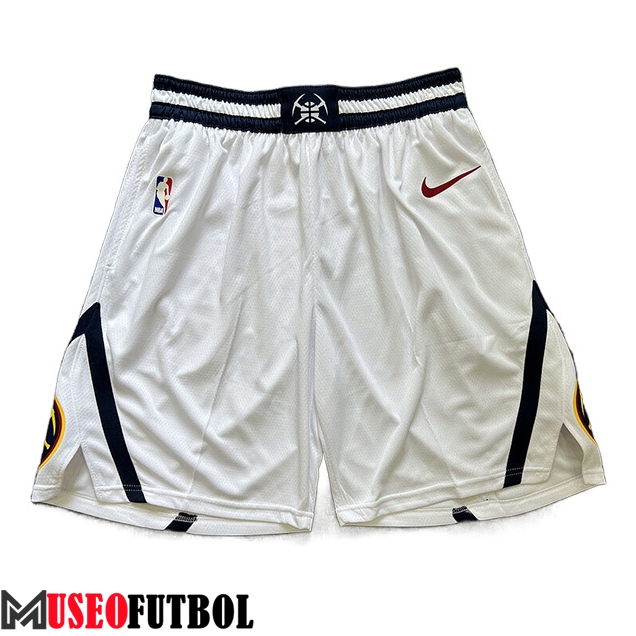 Cortos NBA Denver Nuggets 2023/24 Blanco