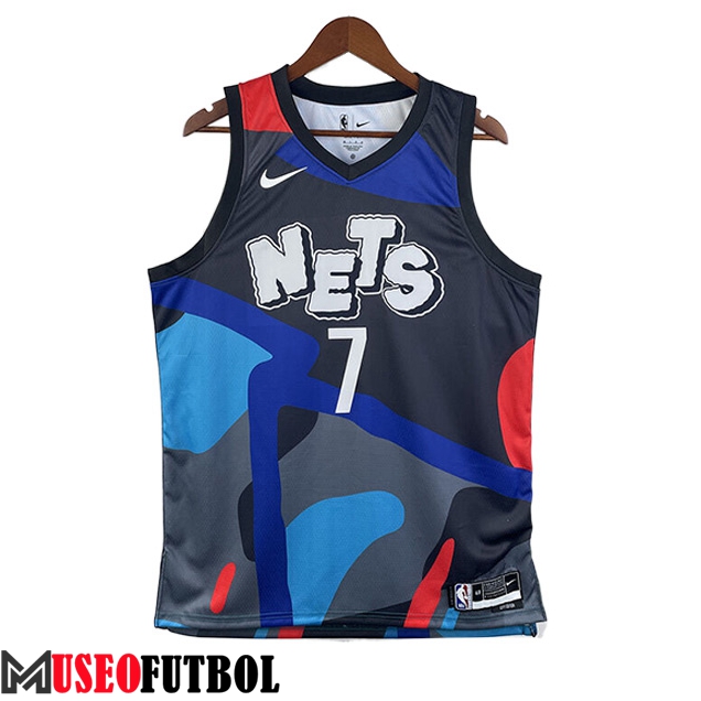 Camisetas Brooklyn Nets (DURANT #7) 2023/24 Azul/Gris