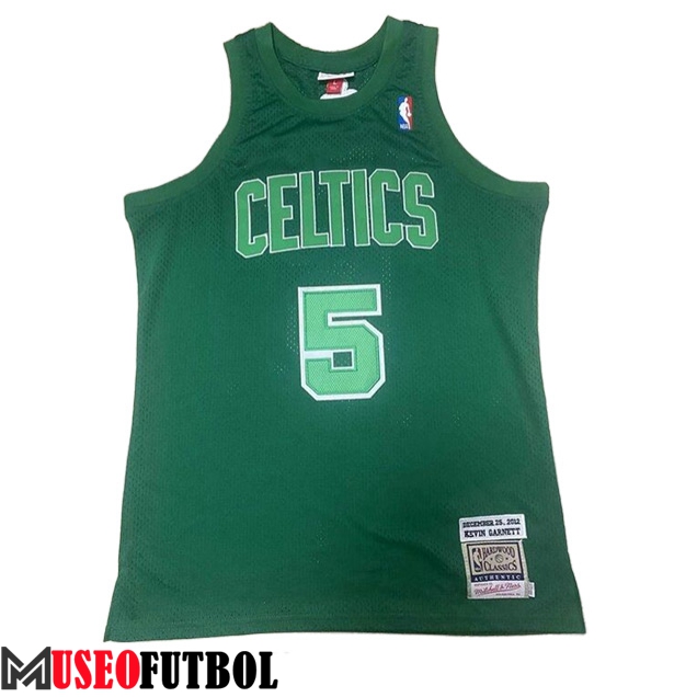 Camisetas Boston Celtics (GARNETT #5) 2023/24 Verde -02