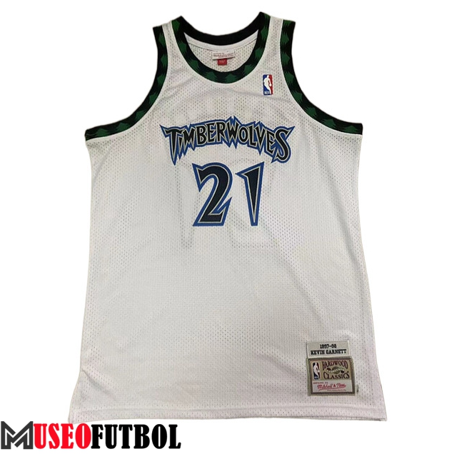 Camisetas Minnesota Timberwolves (GARNETT #21) 2023/24 Blanco