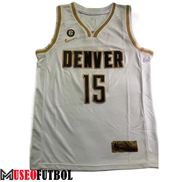 Camisetas Denver Nuggets (JOKIC #15) 2023/24 Blanco -05