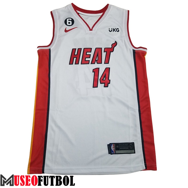 Camisetas Miami Heat (HERRO #14) 2023/24 Blanco -07