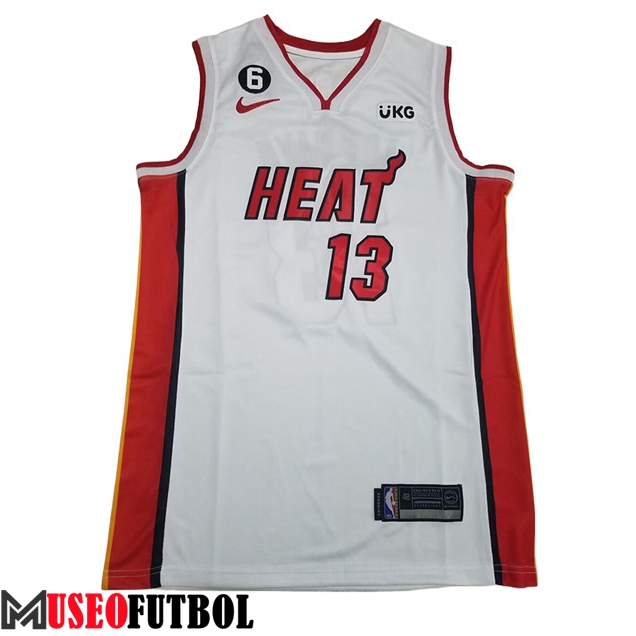 Camisetas Miami Heat (ADEBAYO #13) 2023/24 Blanco -07