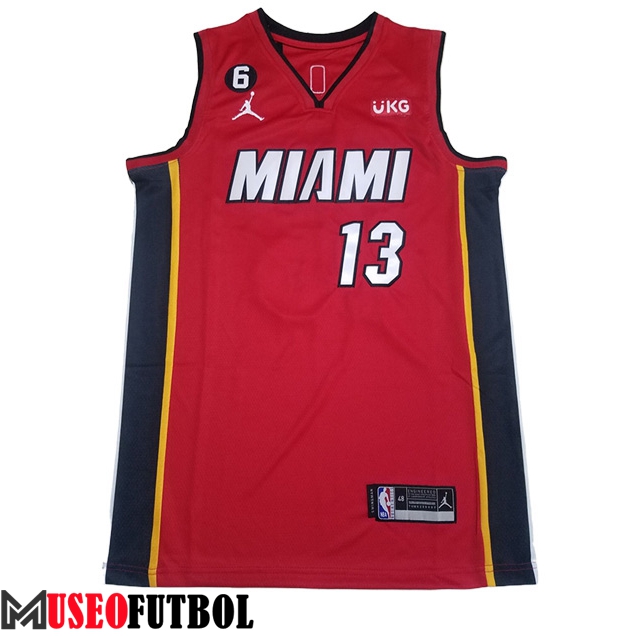 Camisetas Miami Heat (ADEBAYO #13) 2023/24 Rojo