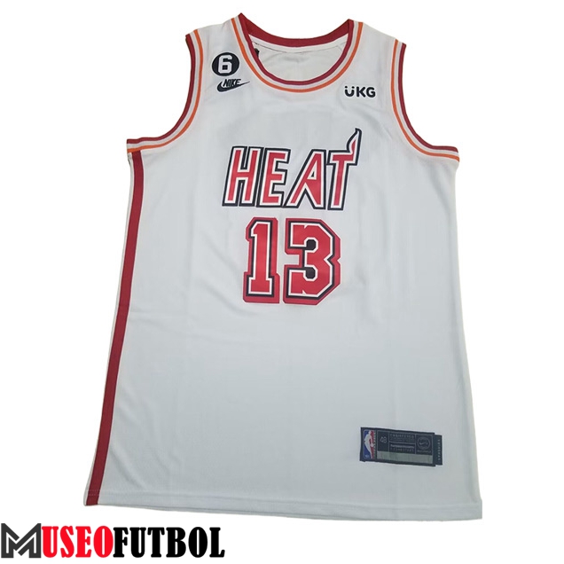 Camisetas Miami Heat (ADEBAYO #13) 2023/24 Blanco -06