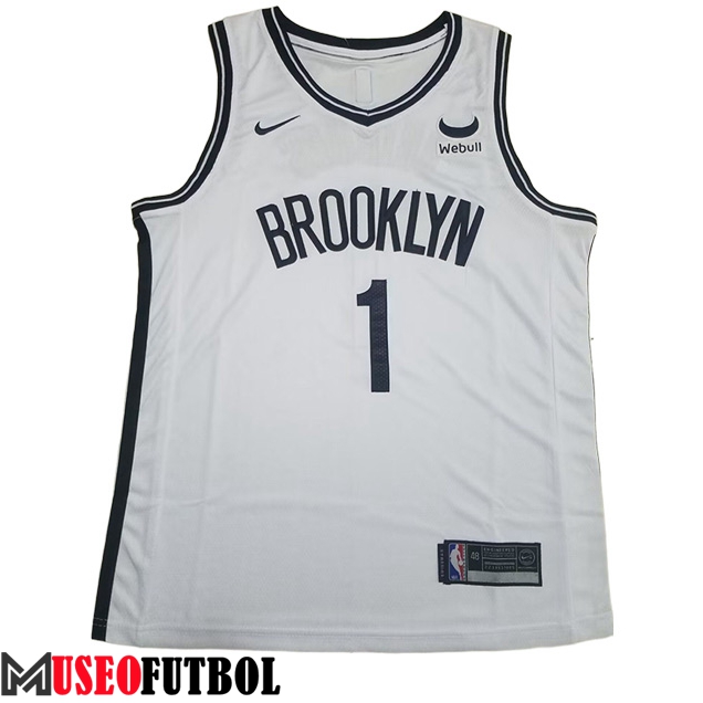 Camisetas Brooklyn Nets (BRIDGES #1) 2023/24 Blanco -03