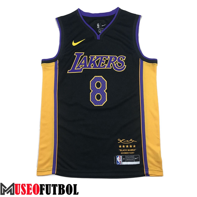 Camisetas Los Angeles Lakers (BRYANT #8) 2023/24 Negro