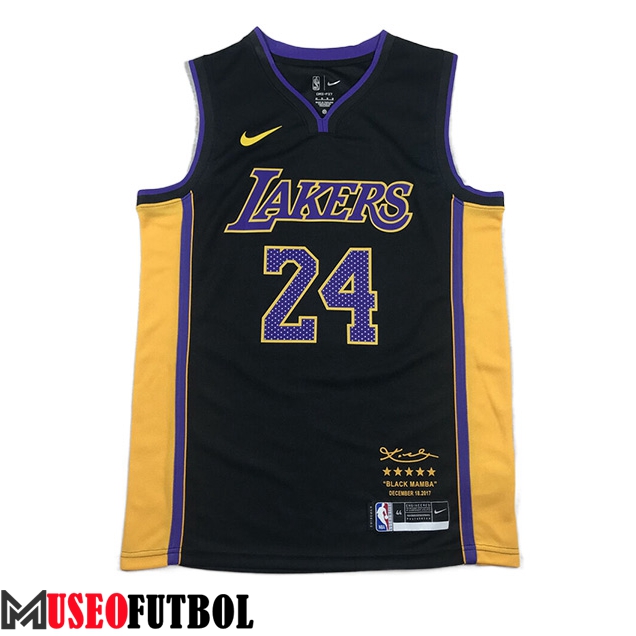 Camisetas Los Angeles Lakers (BRYANT #24) 2023/24 Negro -02