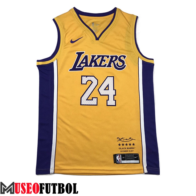 Camisetas Los Angeles Lakers (BRYANT #24) 2023/24 Amarillo -02