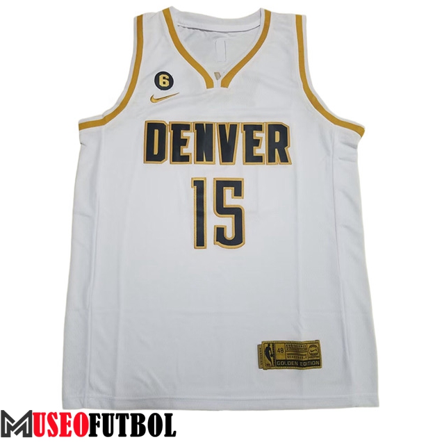 Camisetas Denver Nuggets (JOKIC #15) 2023/24 Blanco -03